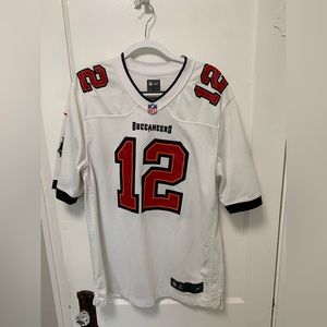 Authentic White Tom Brady Jersey - Size Large - Excellent Condition
